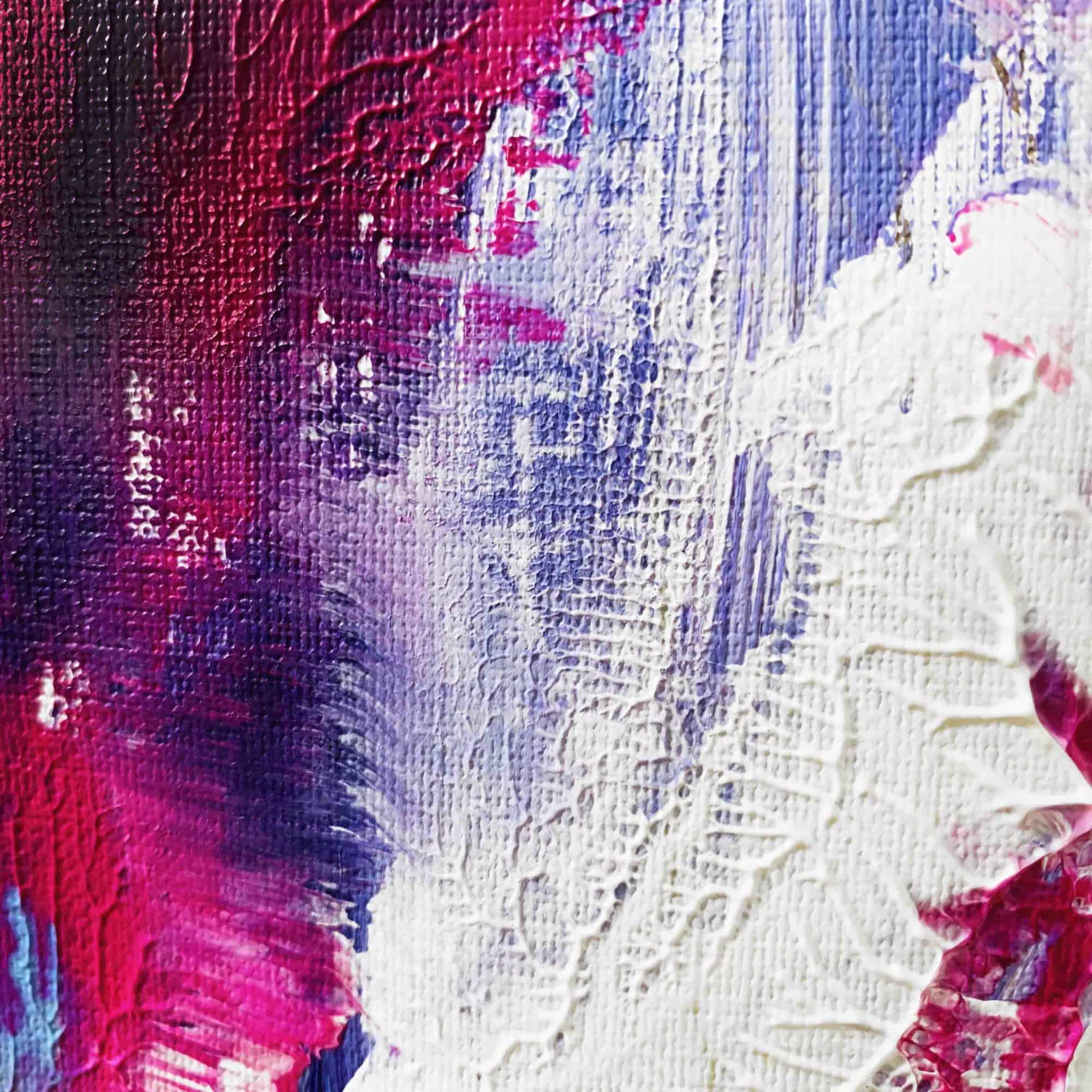 abstraktes acrylbild lila verlauf