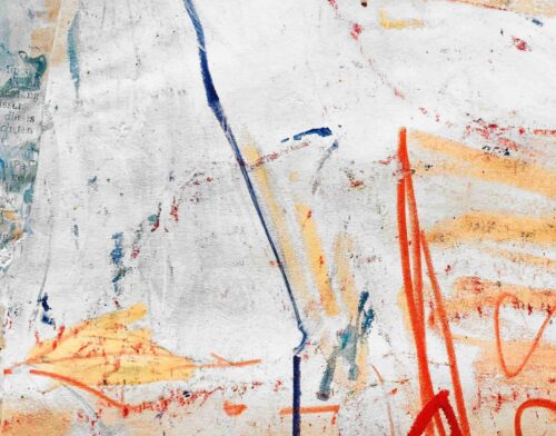 Acrylbild Leichtigkeit mit Orange