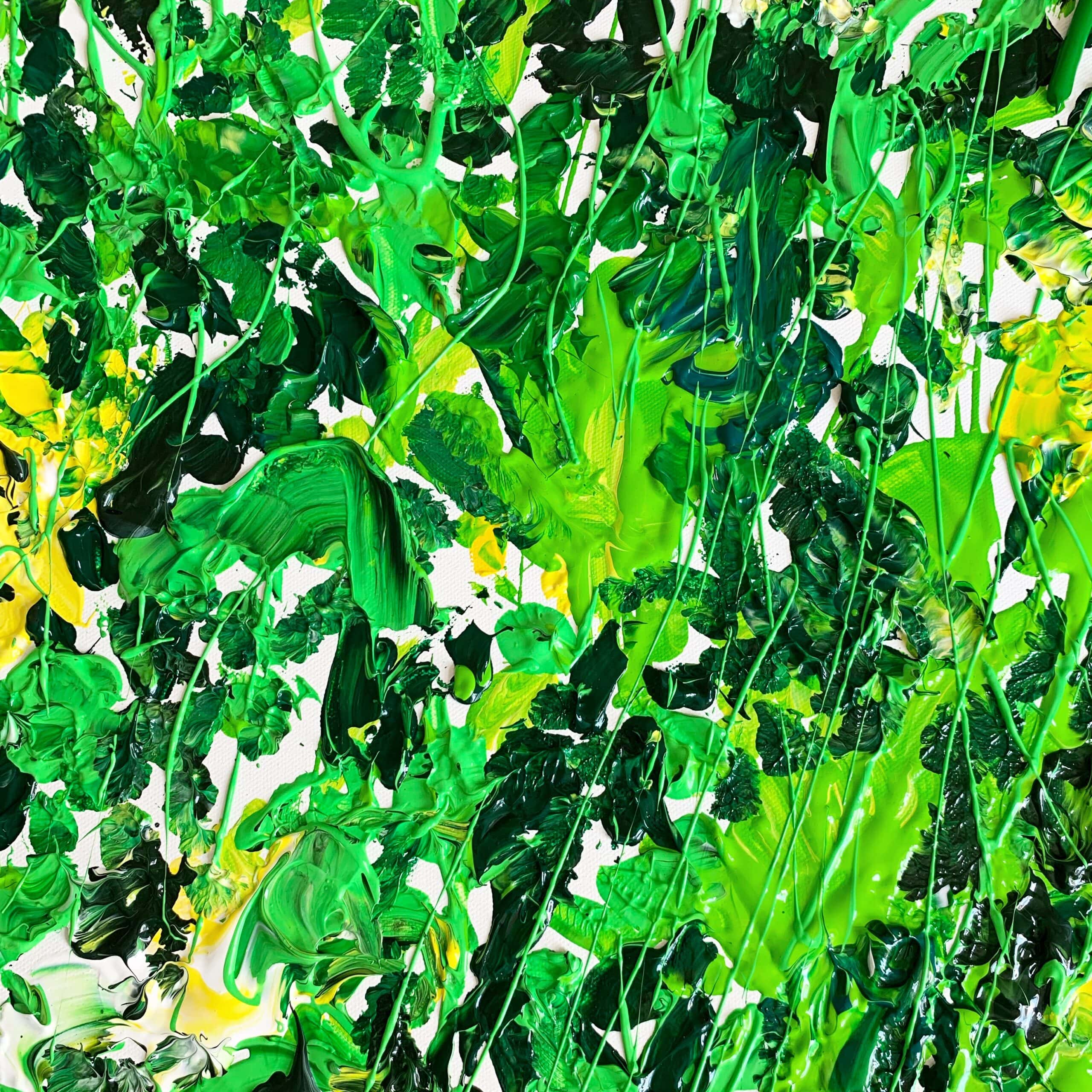 Canvas painting-from-artist-abstract-painting-green