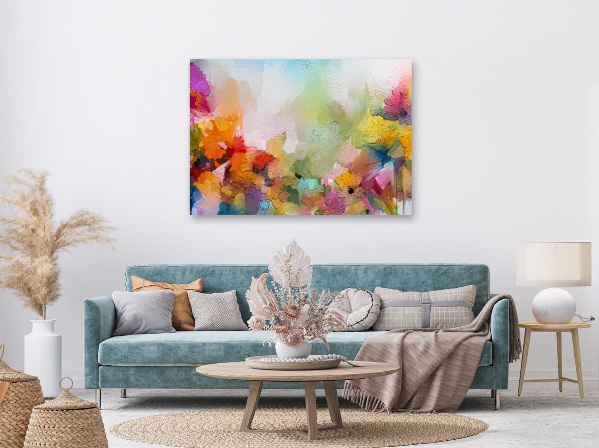Mural-painting-abstract-flowers