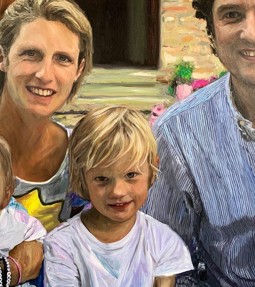 commission painting-portrait-family-gift-birthday
