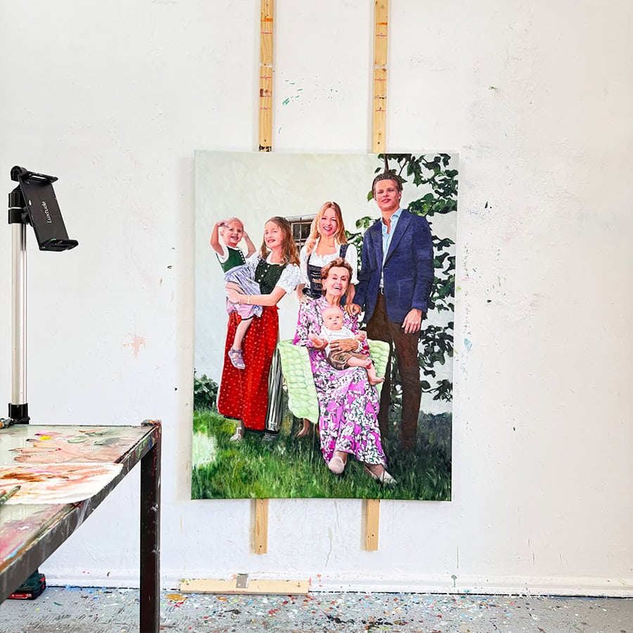 Portrait Painting family 
