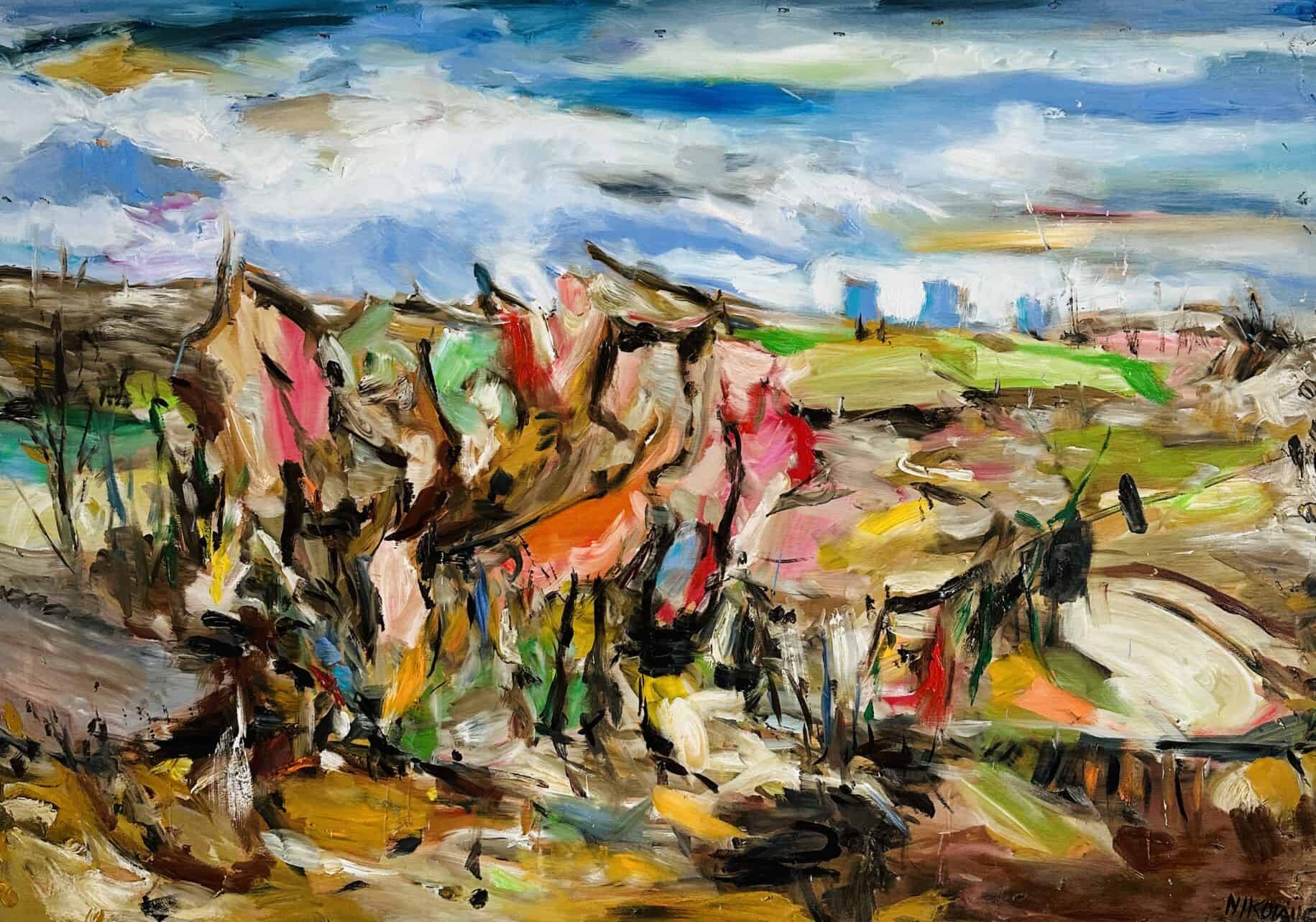 Commission a Contemporary Artist – abstract Landscape