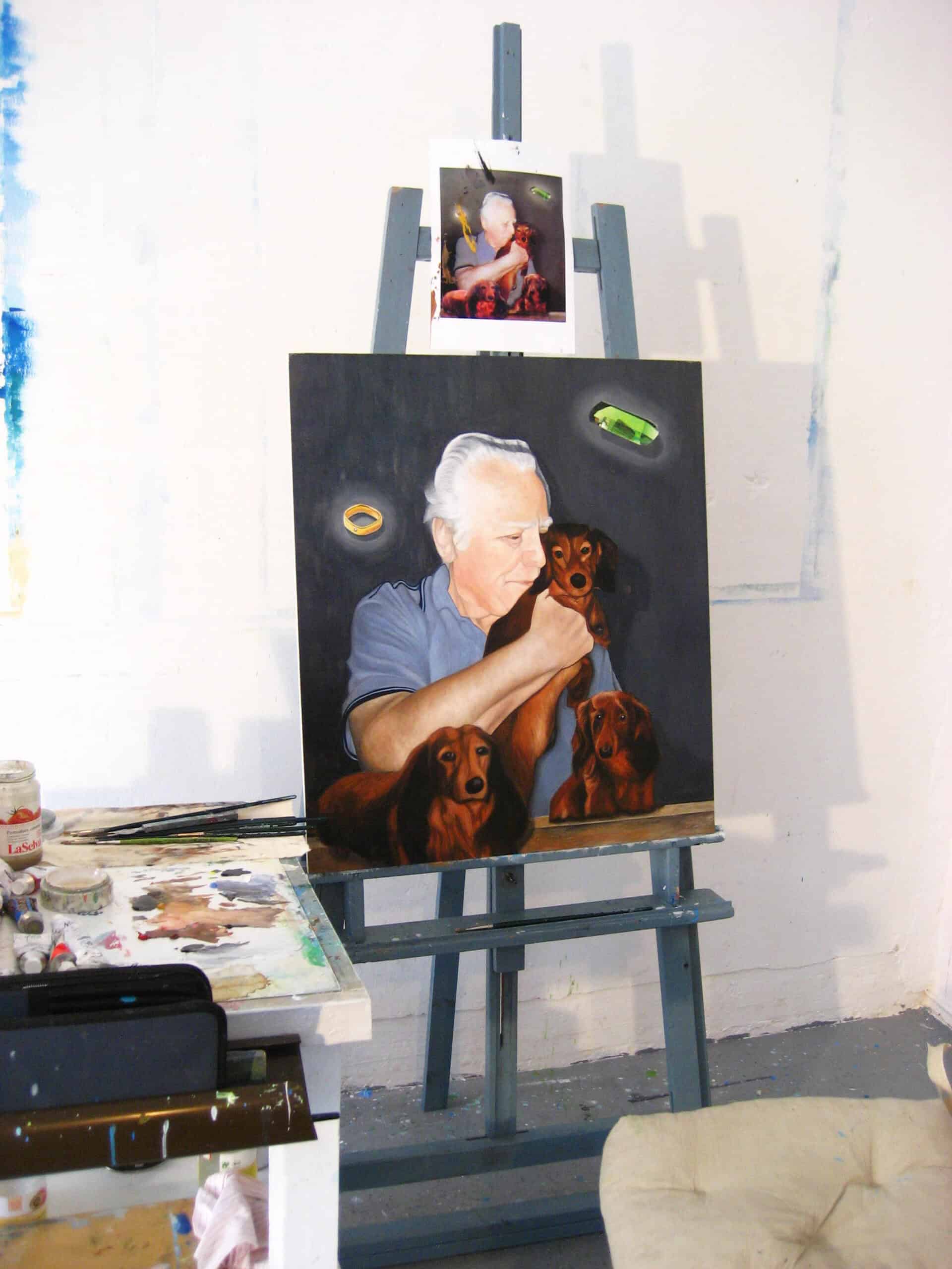 How a Realistic Portrait Painting Is Created finish steps