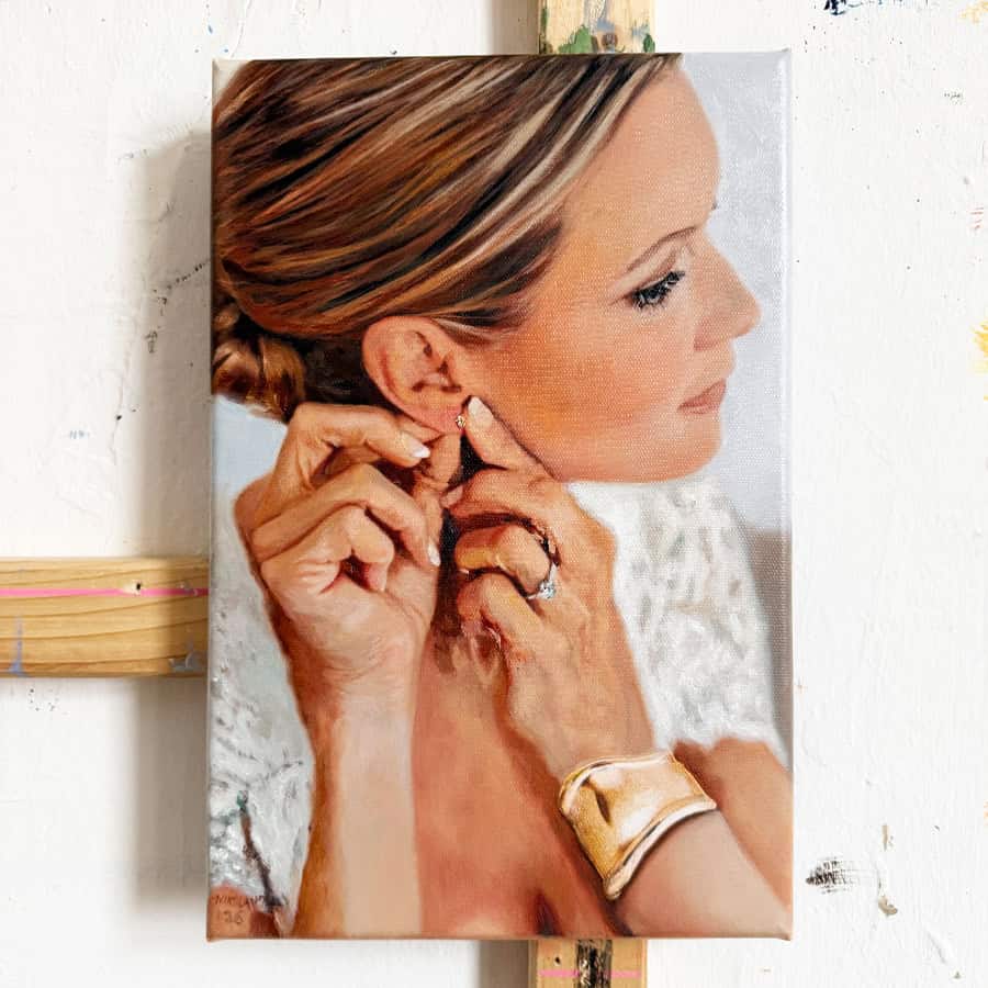 custom Portrait Painting from a dog 