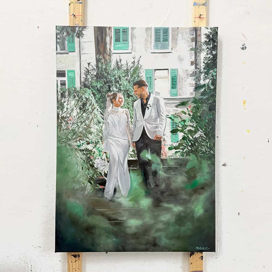 How Your Wedding Painting Is Created